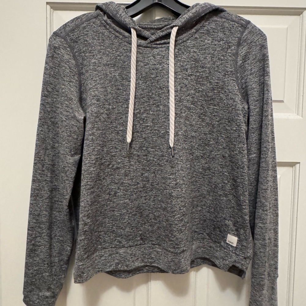 Vuori Gray Hooded Pullover Sweatshirt